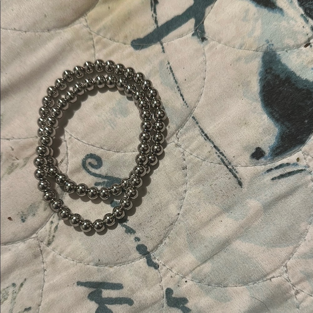 Piper Silver Beaded Bracelet